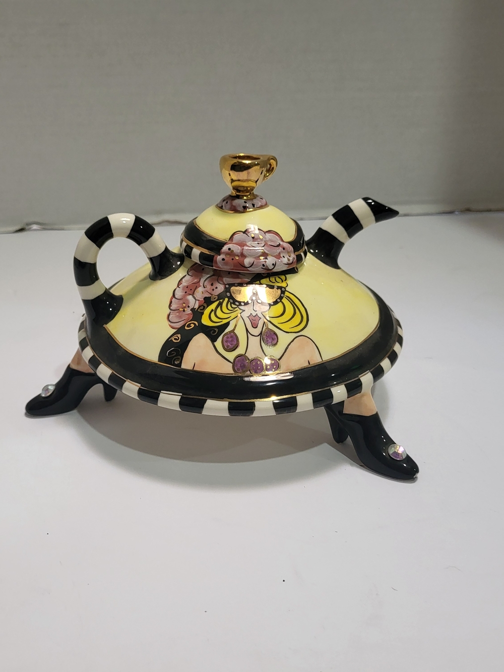 VTG SWAK Sugar Aunt Gertie Lynda Cornelle Hand Painted Signed Kitchy Whimsical